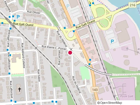 Location of Inpj at 950 du Federal Rue, Sherbrooke