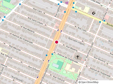 Location of Inspections Bousquet at 10651 Rue Waverly, Montréal