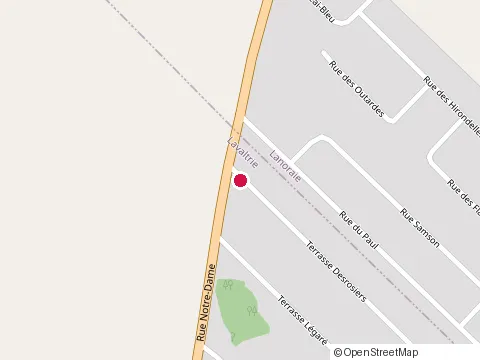 Location of Inst Renovation S Potvin at 22 Terrasse Desrosiers, Lavaltrie