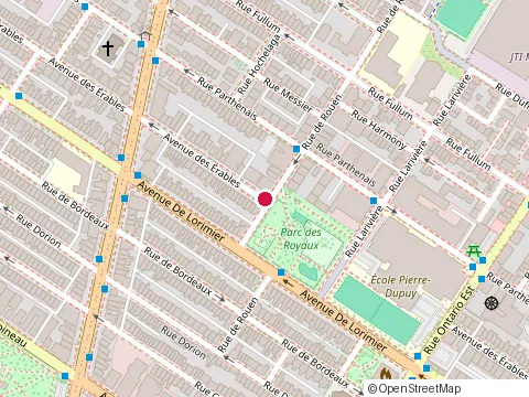 Location of Installation d'Abris Temporaire Dan at 2371 avenue des Érables, Montréal