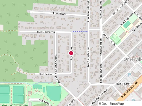Location of Installation Mg at 145 Rue Boulet, Magog