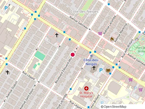 Location of Installations Electriques Brighton Inc les at 3905 boulevard Édouard-Montpetit, Montréal