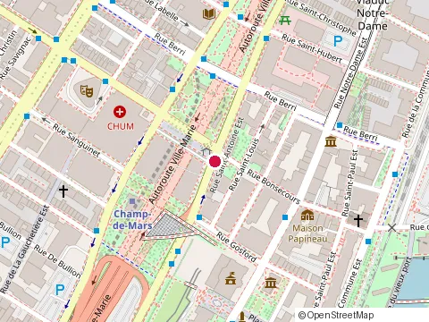 Location of Installations Geothermix at 380 Rue Saint-Antoine O, Montréal
