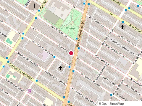 Location of Installationsde Clotures Frost Inc at 3565, Rue Messier, Montréal