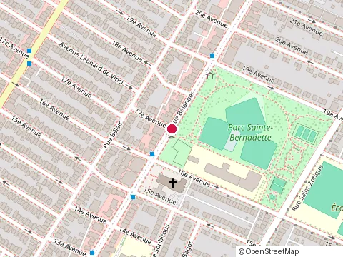 Location of Institut Matis Capucine at 3605 Rue Belanger, Montréal