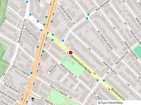 Location of Institut Préscolaire de Montréal at 10595 boulevard Saint-Michel, Montréal-Nord