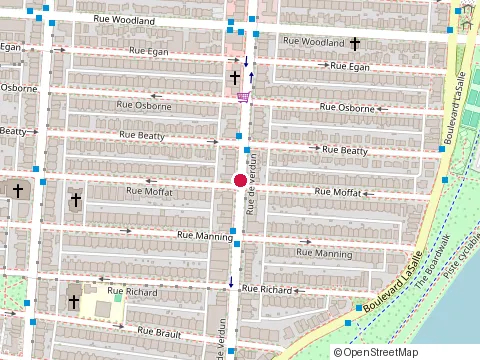 Location of Institute Annick at 5688 Rue de Verdun, Verdun
