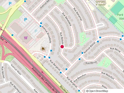 Location of Inter-Cité Élèctrique at 3240 Rue Beaulieu, Brossard