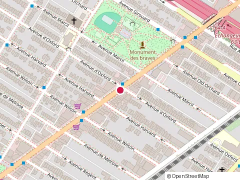 Location of Inter-City Carpet at 5671 Rue Sherbrooke O, Montréal