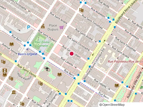 Location of Intercom Nipj at 1204 Rue Saint-Hubert, Montréal