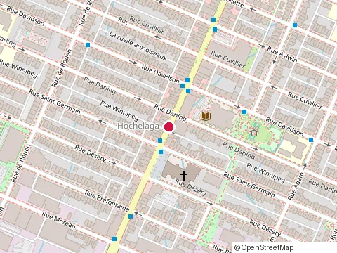 Location of Intervalles at 3282 Rue Ontario E Apt 107, Montréal
