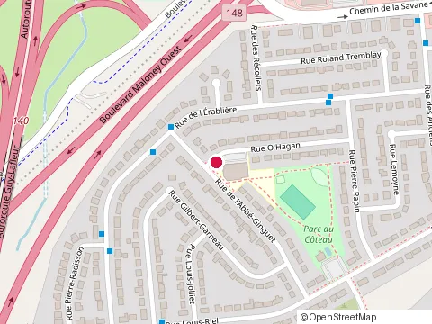 Location of Irrigation Lanou at 8 Rue O'Hagan, Gatineau