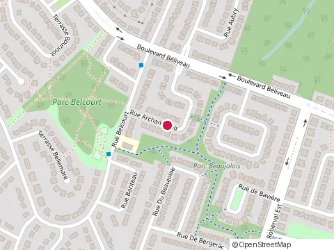 Location of Isabelle Paquet, d.T. P. at 3597 Rue Asselin, Longueuil
