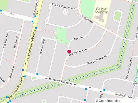 Location of Isacupuncture at 1054 Rue Dion, Chambly