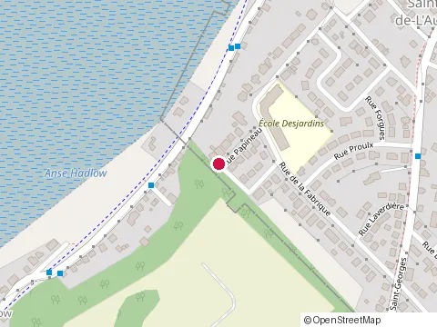 Location of Isolation Frontenac at 22 Rue Papineau, Lévis