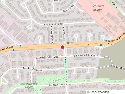 Location of Isolation Secure at 6200 Henri Bourassa Blvd W, Montréal