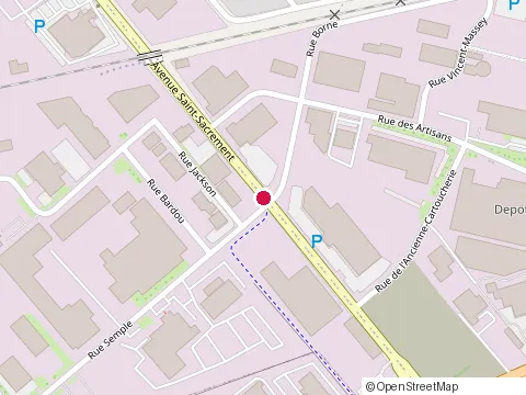 Location of Isolelit at 332 avenue Saint-Sacrement, Québec