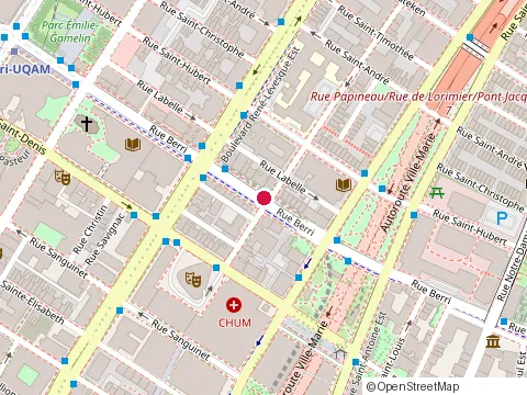 Location of Ivazeta'S Massage at 1075 Rue Berri, Montréal