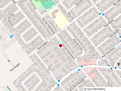 Location of J E Construction at 880 Rue de l'Harmonie, Laval