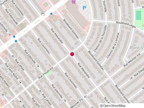 Location of J M Cote Peintre Enr at 262 Alexandre Rue, Laval