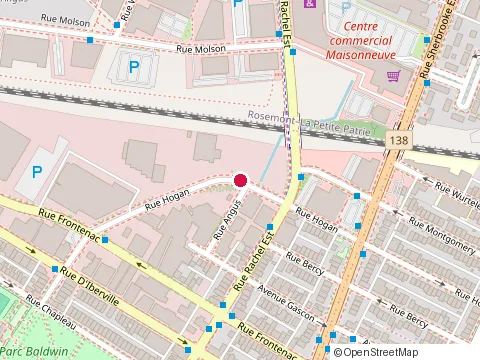 Location of J M Theriault Inc at 4330 Rue Hogan, Montréal