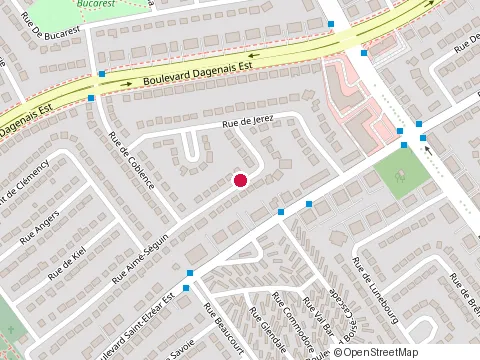 Location of J V Excavation at 128 Rue Aime-Seguin, Laval