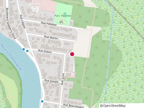 Location of J. A. Paysagement at 9 Rue Dubuc, Châteauguay