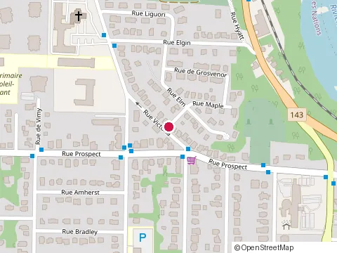 Location of J.-A. Ferland - Charpentier at 1135 Rue Maple, Sherbrooke