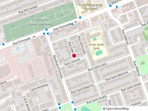 Location of J.C. Barrette Inc. Maître Électricien at 82 Rue Gilbert, Châteauguay