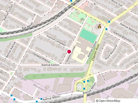 Location of J.C. Beaufort Construction- Services Rénovations at 59 Chemin Ainslie, Montréal