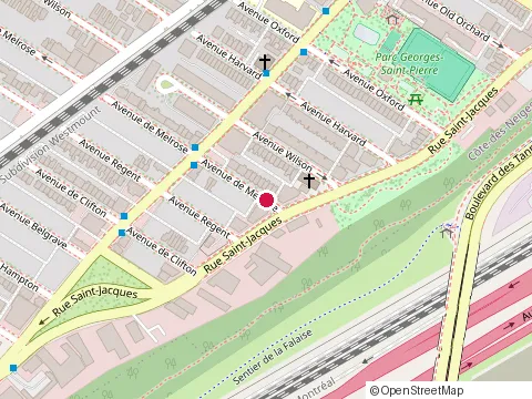 Location of J&R Landscaping at 957 avenue de Melrose, Montréal