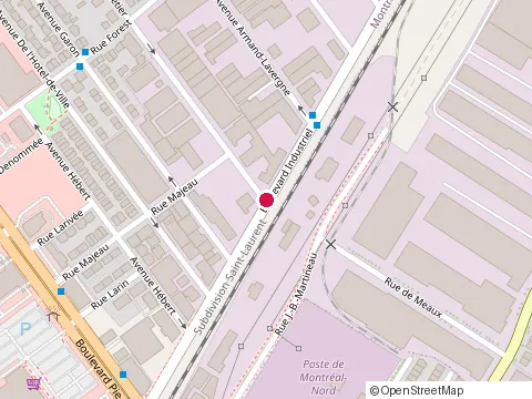Location of Jack Auto Mtrl-Nord Inc at 4485, Boul Industriel, Montreal-Nord