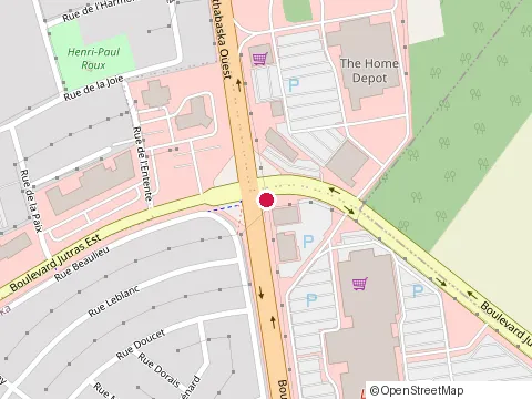Location of Jacob at 1111 Jutras Boul E, Victoriaville