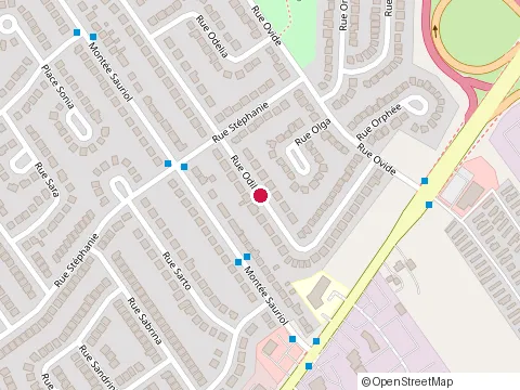 Location of Jacqueline Food Fabreville at Rue Odile Rue Ovide, Laval