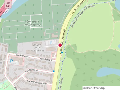 Location of Jacques Cartier Apartments at 71 Blvd Fournier, Gatineau
