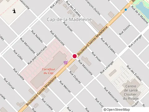 Location of Jacques Desrochers Maitre at 100 Massicotte Rue, Trois-Rivières