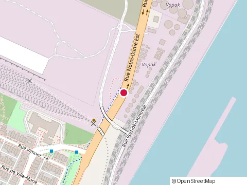 Location of James Lyng High School at 5440 Rue Notre-Dame O, Montréal