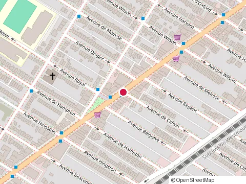 Location of Jardin Iwaki at 5887 Rue Sherbrooke O, Montréal