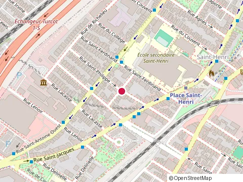 Location of Jardins de l'Aube Enr at 744 Rue Saint-Philippe, Montréal