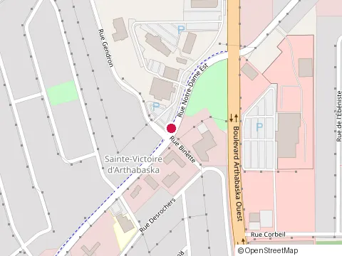 Location of Jbm Électrique at 1235 Notre-Dame St E, Victoriaville