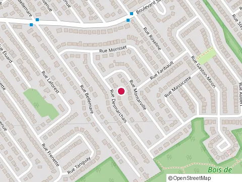 Location of Jean Côté at 927 Rue Montarville, Laval