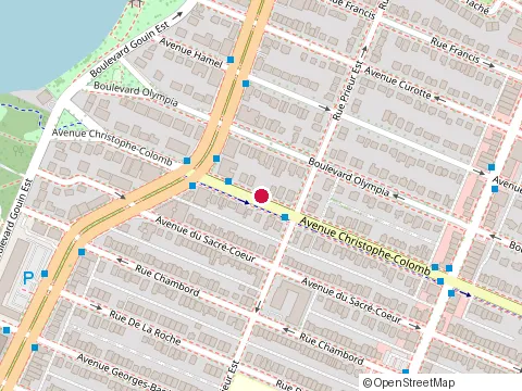 Location of Jean Pierre Seguin at 10535 avenue Christophe-Colomb, Montréal