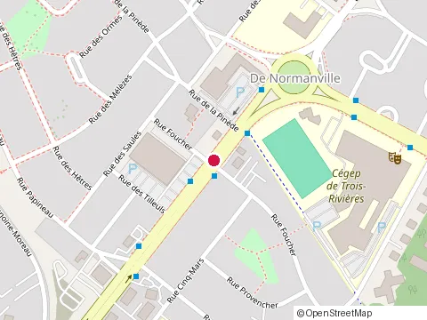 Location of Jean Pinsonnault at 875 boulevard des Recollets, Trois-Rivières