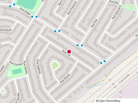 Location of Jean-J Beauchamps at 306 Rue Eva, Laval