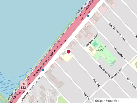 Location of Jean-Marc Vallee at 40 Rue Guy, Longueuil