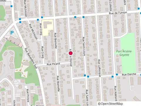 Location of Jean-Pierre Mc Ray at 1401 Rue de Dorval, Sherbrooke