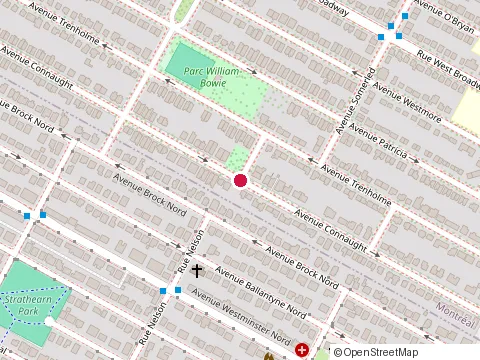 Location of Jenie'S Dance School at 3400 Connaught Avenu, Montréal