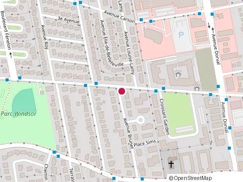 Location of Jérôme Bélanger Inc. at 177 avenue Brunet, Dorval