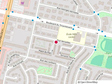 Emplacement de Jessica Mhata au Place du Parc, Montréal