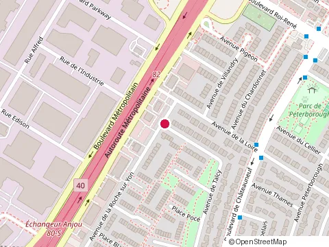 Location of Jg Renovation at 8372 avenue de Talcy, Anjou